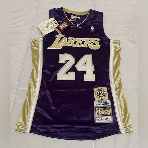 Lakers Other - NEW Men's Mitchell & Ness Kobe Bryant Lakers Hardwood Classics Jersey Sz Small